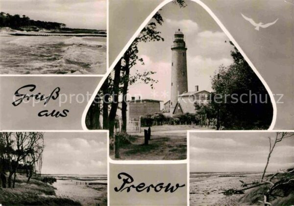 Prerow Ostseebad Strand Leuchtturm