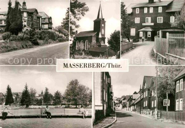 Masserberg Hotel Kurhaus Kirche Erholungsheim Schö