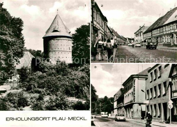 Plau Mecklenburg Burgturm Karl-Marx-Strasse Burgstrasse