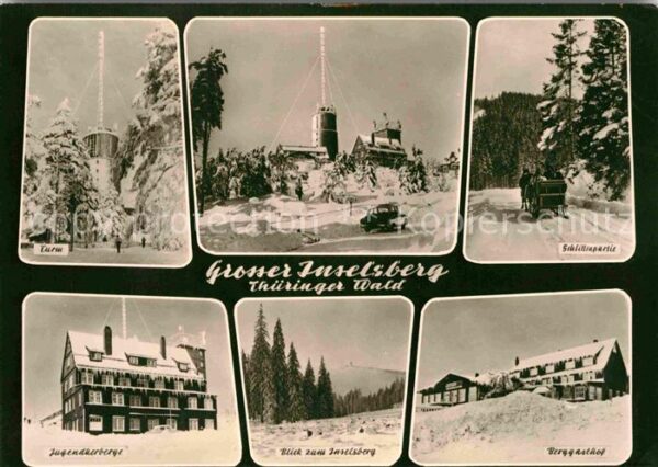 Grosser Inselsberg Schlittenpartie Berggasthof Inselsberg