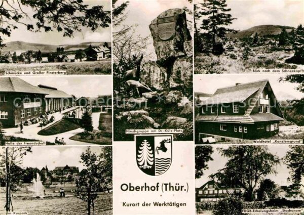 Oberhof Thueringen Schneekopf Waldhotel Kanzlersgrund Schm