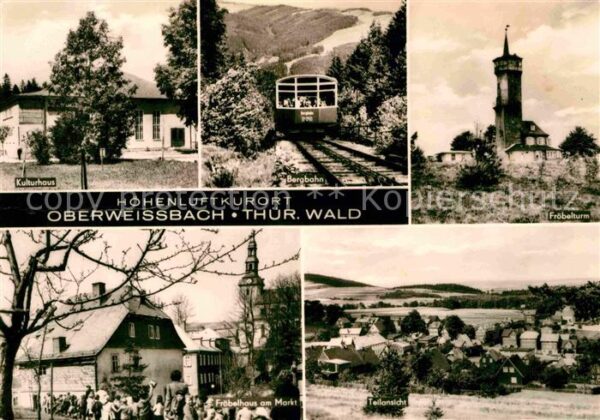 Oberweissbach Kulturhaus Fröbelturm Bergbahn Fröbelha