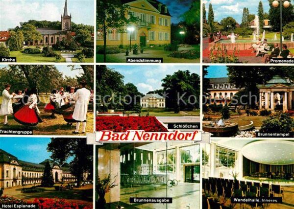 Bad Nenndorf Promenade Brunnentempel Trachtengruppe