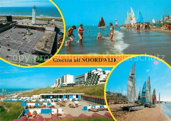 Noordwijk aan Zee  Strand Fliegeraufnahme Segelboote