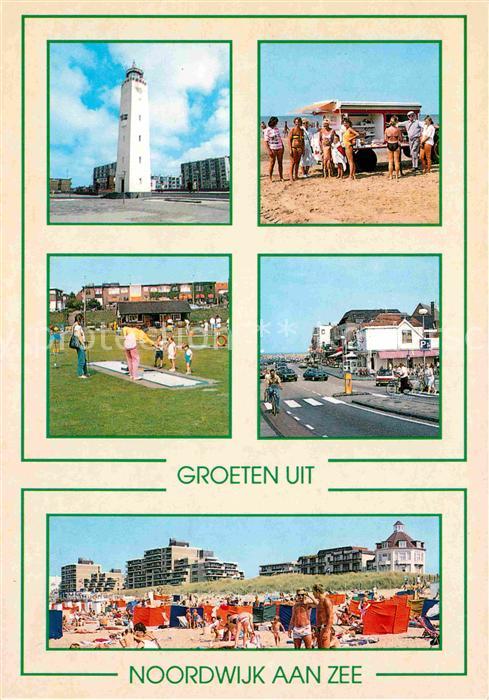 Noordwijk aan Zee  Leuchtturm Strand Minigolf