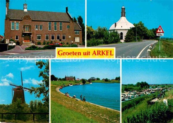 Arkel Zuid Holland Kirche Camping Windmühle