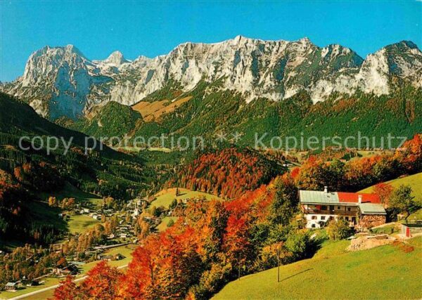 Ramsau Berchtesgaden Blick vom Soleleitungsweg mit Reiteralp