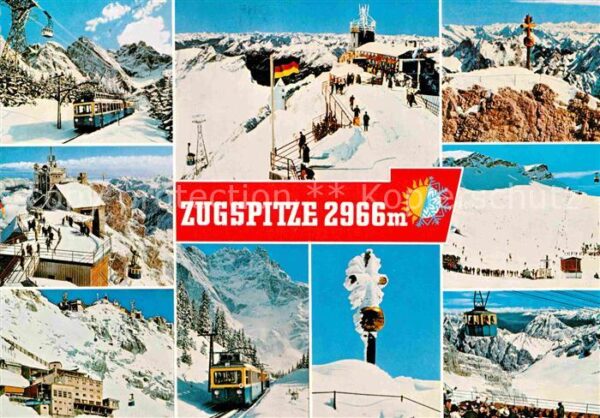 Zugspitze Zahnradbahn Seilbahn Münchner-Haus Ostg