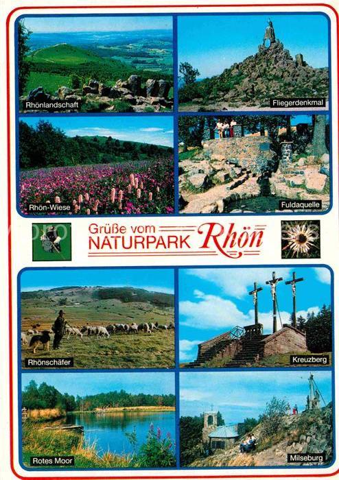 Rhoen Region Naturpark Fuldaquelle Fliegerdenkmal Kr