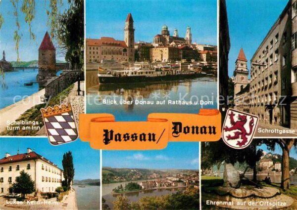 Passau Schaiblingsturm Donau Rathaus Schrottga