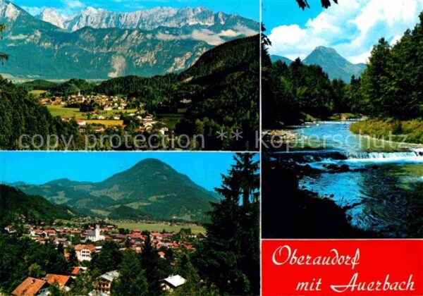 Oberaudorf Fliegeraufnahme Kaisergebirge Wildbarre