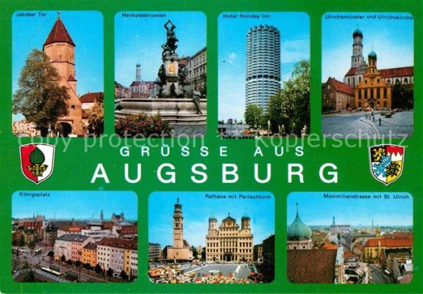 Augsburg Jakober Tor Herkulesbrunnen Hotel-Holid