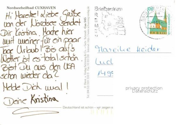 Cuxhaven Nordseebad Alte Liebe Finkenmoor Strand Kurpark Ku – Bild 2