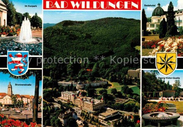 Bad Wildungen Kurpark Badehotel Georg Victor Quelle B