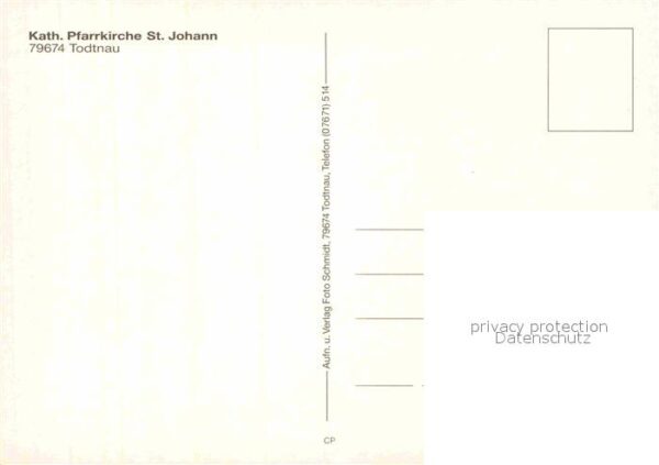 Todtnau Pfarrkirche St. Johann – Bild 2