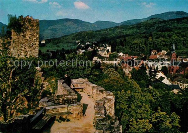 Badenweiler Blick von Burgruine