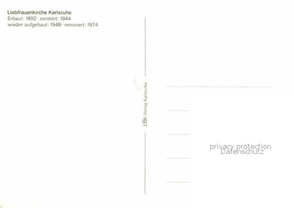 Karlsruhe Baden Liebfrauenkirche – Bild 2