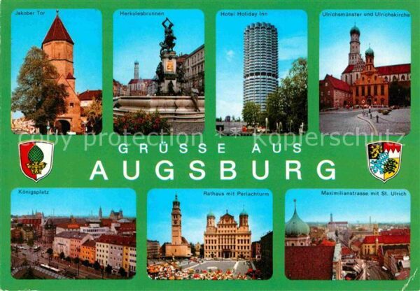Augsburg Jakober Tor Jerkulesbrunnen Hotel-Holid