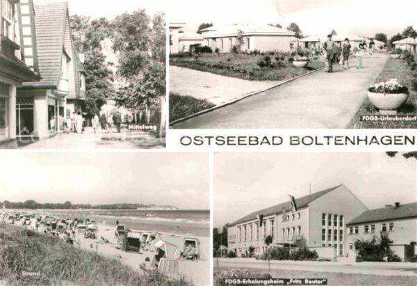 Boltenhagen Ostseebad Mittelweg FDGB Urlauberdorf Strand FDGB