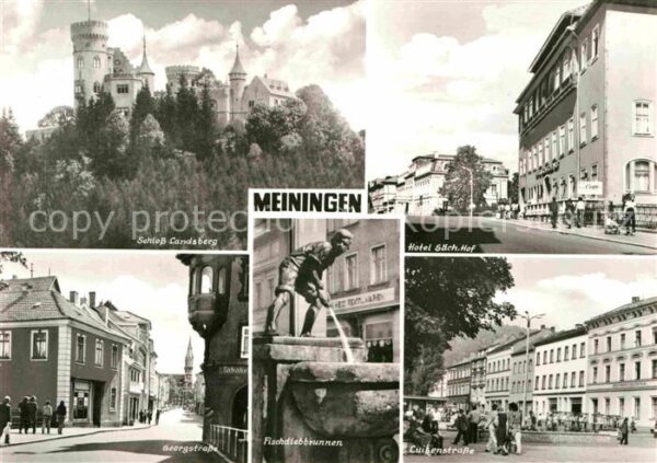 Meiningen Thueringen Schloss Landsberg Hotel Sächsischer Hof
