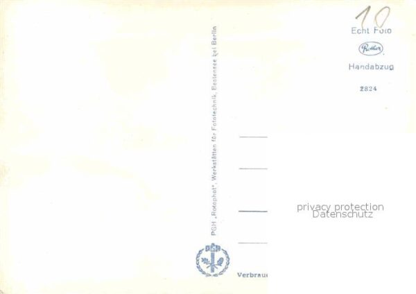 Neuglobsow Augustahöhe Seen Handabzug – Bild 2