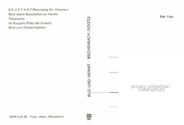 Neustadt Rennsteig Panorama Reichseltal zur Haube Kurpark – Bild 2