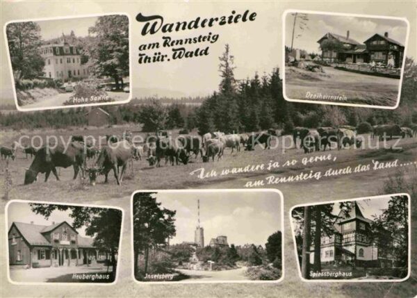 Rennsteig Wanderziele am Rennsteig Heuberghaus In