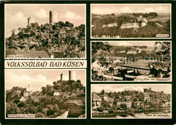 Bad Koesen Ruine Saaleck Rudelsburg Panorama Blick