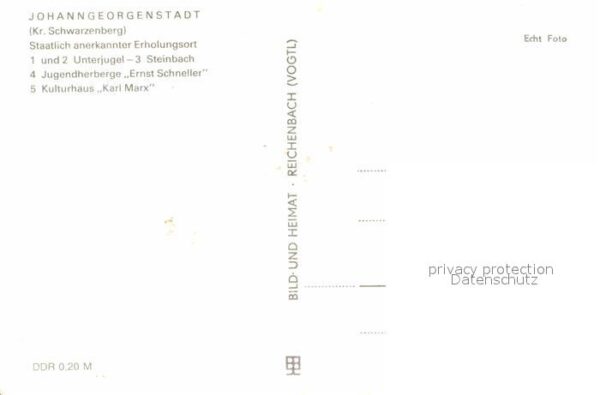 Johanngeorgenstadt Unterjugel Steinbach Jugendherberge Ern – Bild 2
