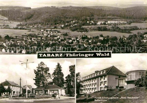 Tabarz Panorama Milchbar FDGB Erholungsheim Th