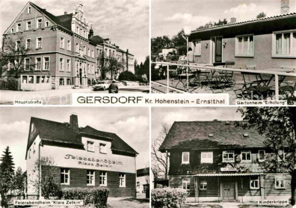 Gersdorf Hohenstein-Ernstthal Hauptstrasse Gartenheim Erholung Kinder