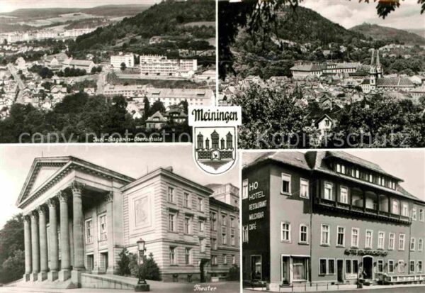Meiningen Thueringen Juri Gagarin Oberschule Stadtbild mit K