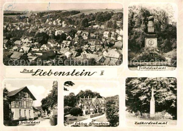 Bad Liebenstein Panorama Blick über die Stadt Fröbelden