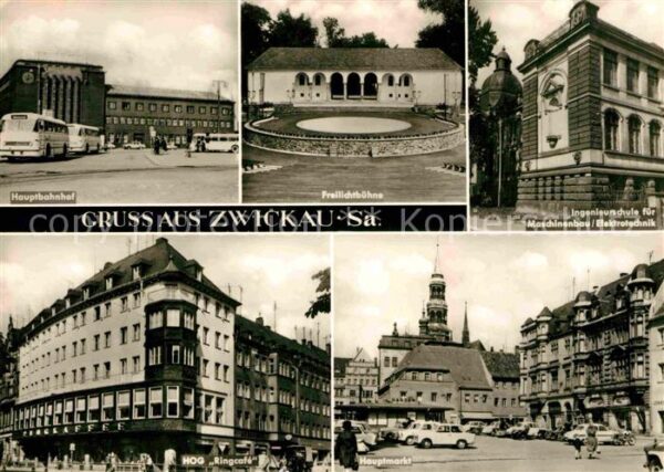Zwickau Sachsen Hauptbahnhof Freilichtbühne Ingenieursc