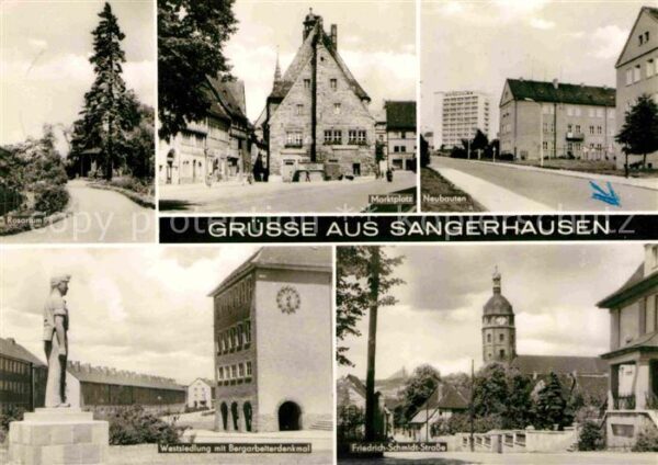 Sangerhausen Suedharz Marktplatz Neubauten Friedrich Schmidt