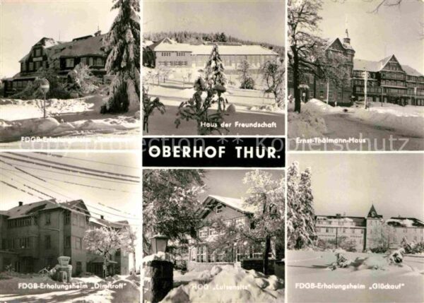 Oberhof Thueringen FDGB Erholungsheime Haus der Freundscha