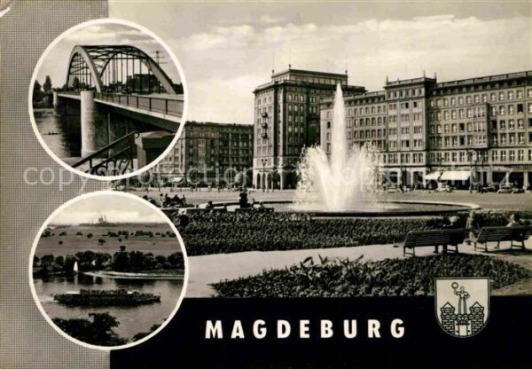 Magdeburg Wilhelm Pieck Brücke Allee Fahrgastschi