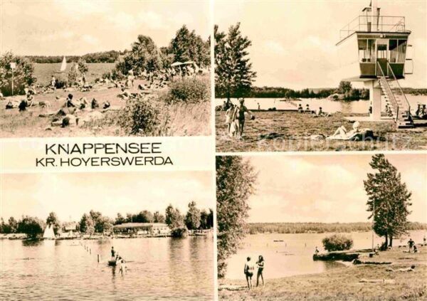 Hoyerswerda Badestrand am Knappensee Regattaturm