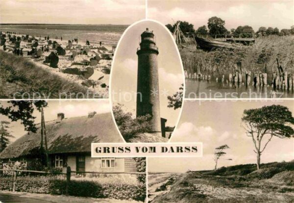 Darss Region Ostsee Strand Darsser Haus Leuchtturm Dünenlan