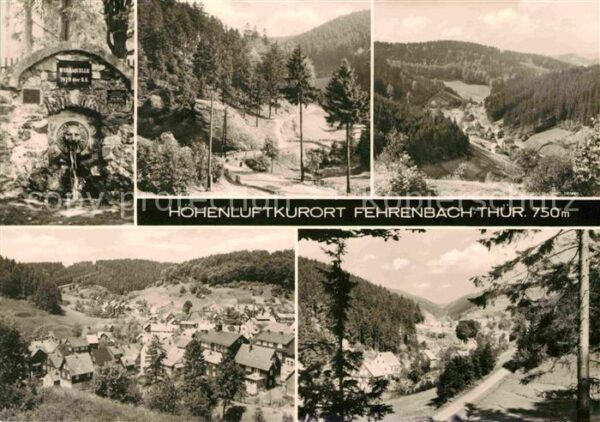 Fehrenbach Thueringer Wald Gesamtansicht Landschaftspanorama Werra