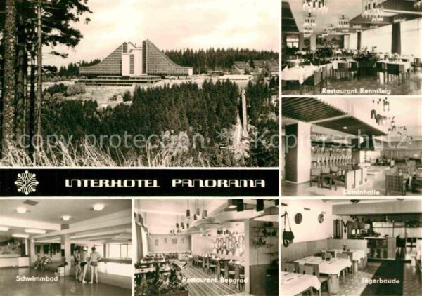 Oberhof Thueringen Interhotel Panorama Restaurant Rennstei