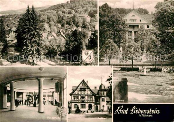 Bad Liebenstein Panorama Blick zum Kurhaus Wandelhalle