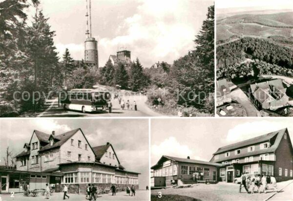 Grosser Inselsberg Panorama Blick vom Turm HO Gaststätte B
