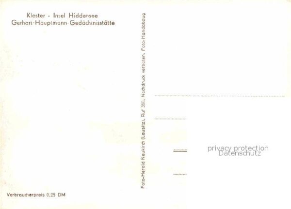 Kloster Hiddensee Gerhart Hauptmann Gedächtnisstätte – Bild 2