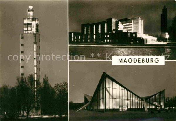 Magdeburg Aussichtsturm Stadthalle Ausstellungsze