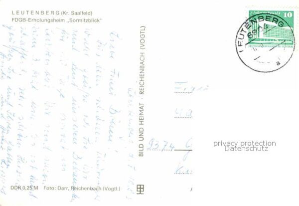 Leutenberg Thueringen FDGB Erholungsheim Sormitzblick – Bild 2