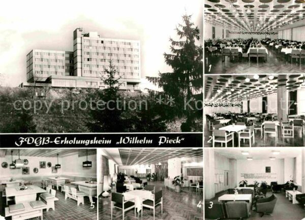 Finsterbergen FDGB Erholungsheim Wilhelm Pieck Speise