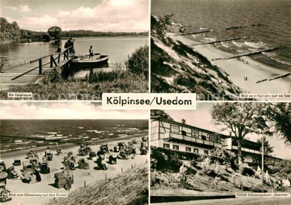 Koelpinsee Usedom Uferpartie am See Hochufer FDGB Erholun