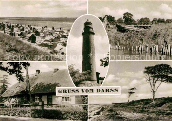 Darss Region Ostsee Strand Leuchtturm Dünenlandschaft