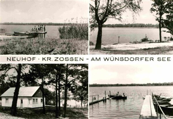 Neuhof Zossen Badestrand Wünsdorfer See Steg Bungalow